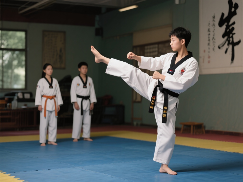 此外，跆拳道还承载了丰富的文化内涵。学习者不仅掌握
